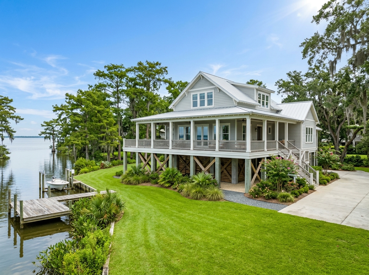 Louisiana Elevated Home Flood Mitigation